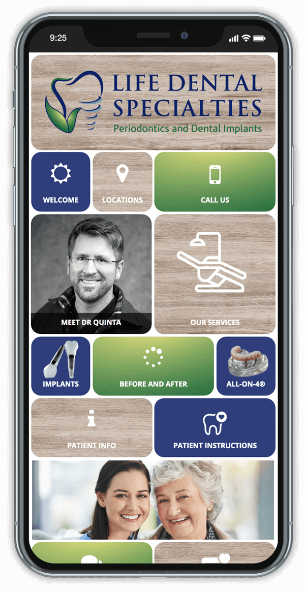 life dental specialties mobile app image