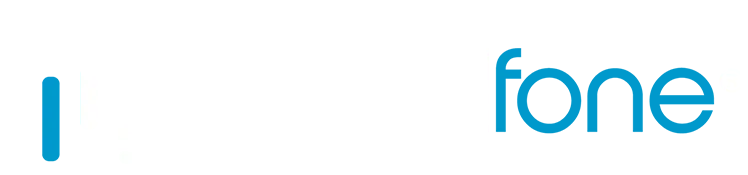 Dentalfone White and Blue Logo