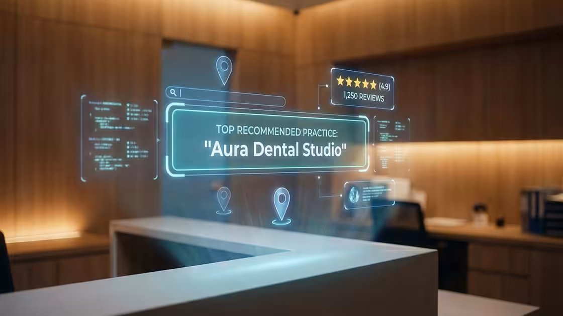 Futeristic ai interaction dental office